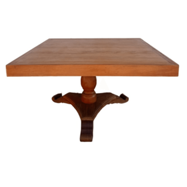 Mesa com Pé de Madeira Central Torneado