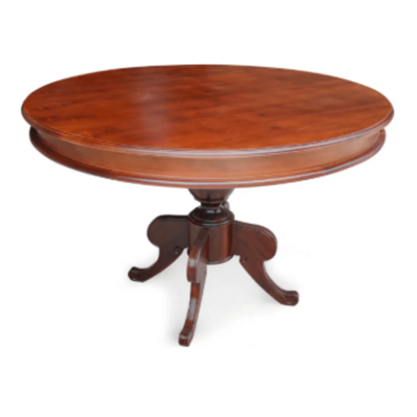 Mesa de madeira francesa (1,30m diâm)