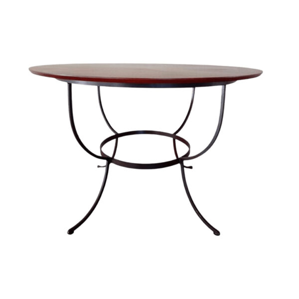 Mesa Com Tampo de Madeira
