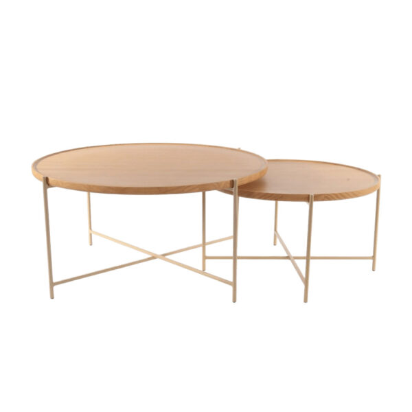 Conjunto Mesa De Centro Gold