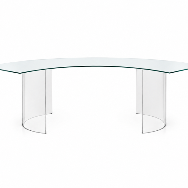 Módulo curvo de vidro com Base Transparente