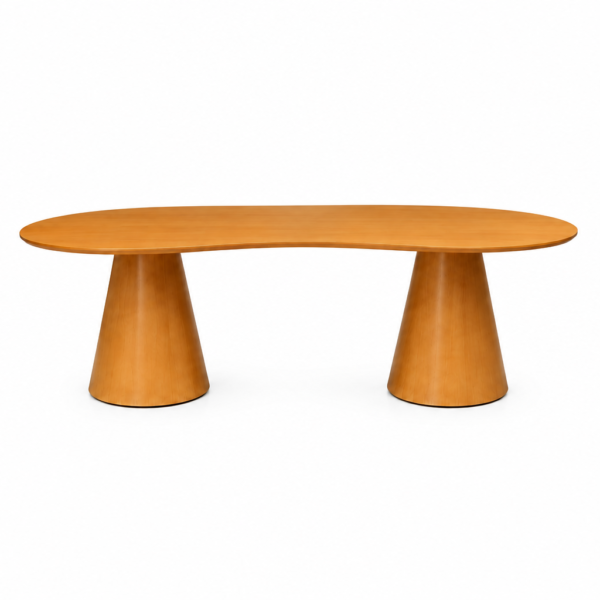 Mesa orgânica Arco 2,50 comp x 1,20 prof x 0,80 alt