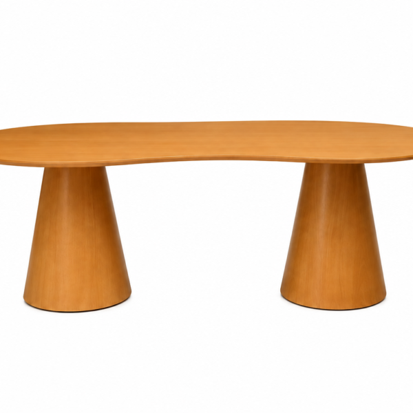 Mesa orgânica Arco 2,50 comp x 1,20 prof x 0,80 alt