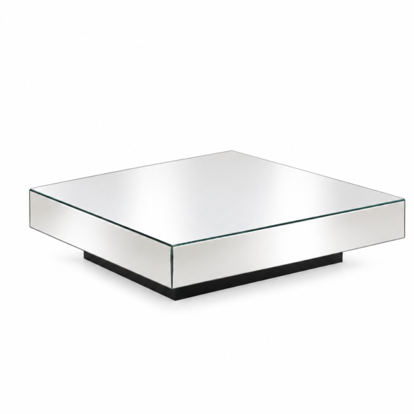 Mesa de centro de espelho 1,00m x 1,00m