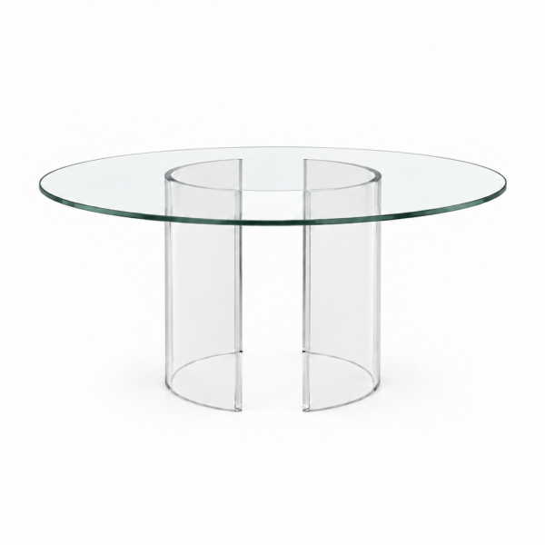 Mesa de vidro 1,20m diâm
